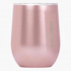 Other Glassware Corkcicle Stemless Wine Cup In Rose Metallic