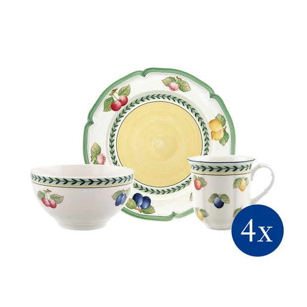 Villeroy & Boch French Garden Fleurence 12 Piece Dinnerware Set 1 Villeroy & Boch French Garden Fleurence 12 Piece Dinnerware Set