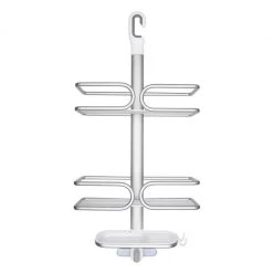 OXO Good Grips 3-Tier Shower Caddy In Aluminum