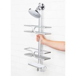 OXO Good Grips 3-Tier Shower Caddy In Aluminum