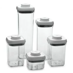 OXO Good Grips 5-Piece Food Storage Pop Container Set Organize With OXO