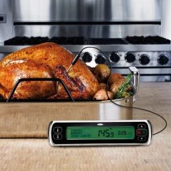 OXO Good Grips Chef's Precision Digital Leave-In Thermometer In Black Cook With OXO