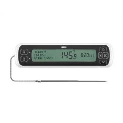 OXO Good Grips Chef's Precision Digital Leave-In Thermometer In Black Cook With OXO