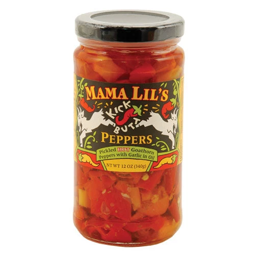 Other True Fabrications Mama Lil's Kick Butt Hot Peppers With Garlic In Oil 1 Other True Fabrications Mama Lil's Kick Butt Hot Peppers With Garlic In Oil