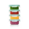 OXO Good Grips Smart Seal Mini Lock Top 8-Piece Container Set In Clear/Green Organize With OXO
