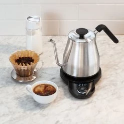 OXO Brew Adjustable Temperature Electric Gooseneck Stainless Steel Kettle