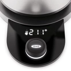 OXO Brew Adjustable Temperature Electric Gooseneck Stainless Steel Kettle
