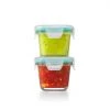 OXO Good Grips Smart Seal 4-Piece Square Glass Food Storage Set