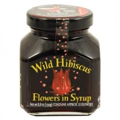 True Fabrications Wild Hibiscus Flowers In Syrup 11 Flower Jar 8.8 Oz Other