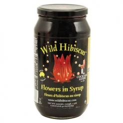 Other True Fabrications Wild Hibiscus Flowers In Syrup 50 Flower Jar 40 Oz