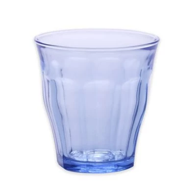 Duralex Glassware Duralex 7.75-Ounce Picardie Tumblers In Marine Blue (Set Of 6) 1 Duralex Glassware Duralex 7.75-Ounce Picardie Tumblers In Marine Blue (Set Of 6)