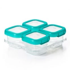 OXO Tot Baby & Toddler OXO Tot 4-Pack 4 Oz. Baby Blocks Freezer Containers In Teal