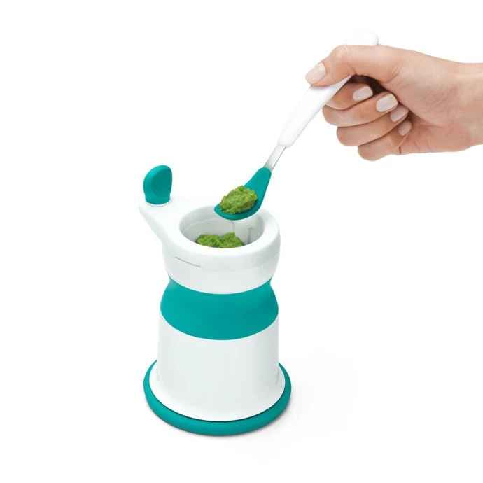 OXO Tot Baby & Toddler OXO Tot Mash Maker Baby Food Mill In Teal 4 OXO Tot Baby & Toddler OXO Tot Mash Maker Baby Food Mill In Teal