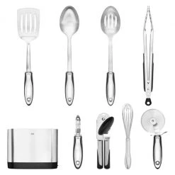 OXO 9-Piece Stainless Steel Kitchen Utensil Set