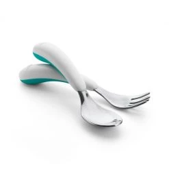 OXO Tot Fork And Spoon Set In Teal