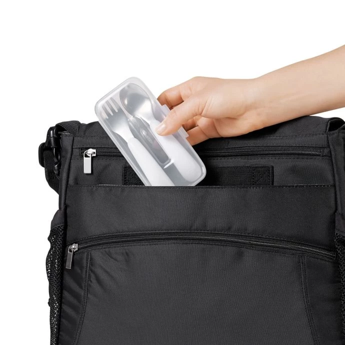 OXO Tot On The Go Fork And Spoon Set With Travel Case In Teal 5 OXO Tot On The Go Fork And Spoon Set With Travel Case In Teal