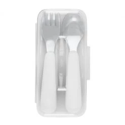 OXO Tot On The Go Fork And Spoon Set With Travel Case In Teal 13 OXO Tot On The Go Fork And Spoon Set With Travel Case In Teal