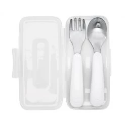 OXO Tot On The Go Fork And Spoon Set With Travel Case In Navy 9 OXO Tot On The Go Fork And Spoon Set With Travel Case In Navy