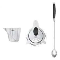Cook With OXO OXO Good Grips 3-Piece Stainless Steel Strain And Stir Cocktail Set In Silver