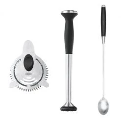 OXO Good Grips 3-Piece Stainless Cocktail Essentials Set In Silver Cook With OXO