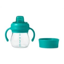 OXO Tot 6 Oz. Transitions Soft Spout Sippy Cup Set In Teal OXO Tot Baby & Toddler