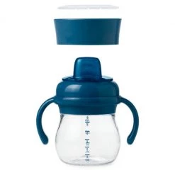 OXO Tot 6 Oz. Transitions Soft Spout Sippy Cup Set In Navy OXO Tot Baby & Toddler