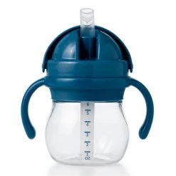 OXO Tot Transitions 6oz. Straw Cup With Handles In Navy
