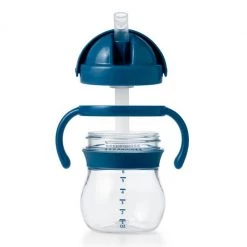 OXO Tot Transitions 6oz. Straw Cup With Handles In Navy