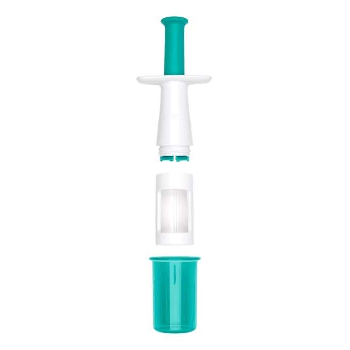 OXO Tot Grape Cutter In Teal 2 OXO Tot Grape Cutter In Teal