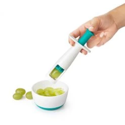 OXO Tot Grape Cutter In Teal 9 OXO Tot Grape Cutter In Teal