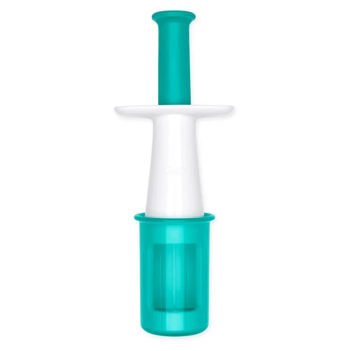 OXO Tot Grape Cutter In Teal 1 OXO Tot Grape Cutter In Teal