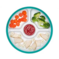 OXO Tot Divided Plate With Removable Ring In Navy OXO Tot Baby & Toddler