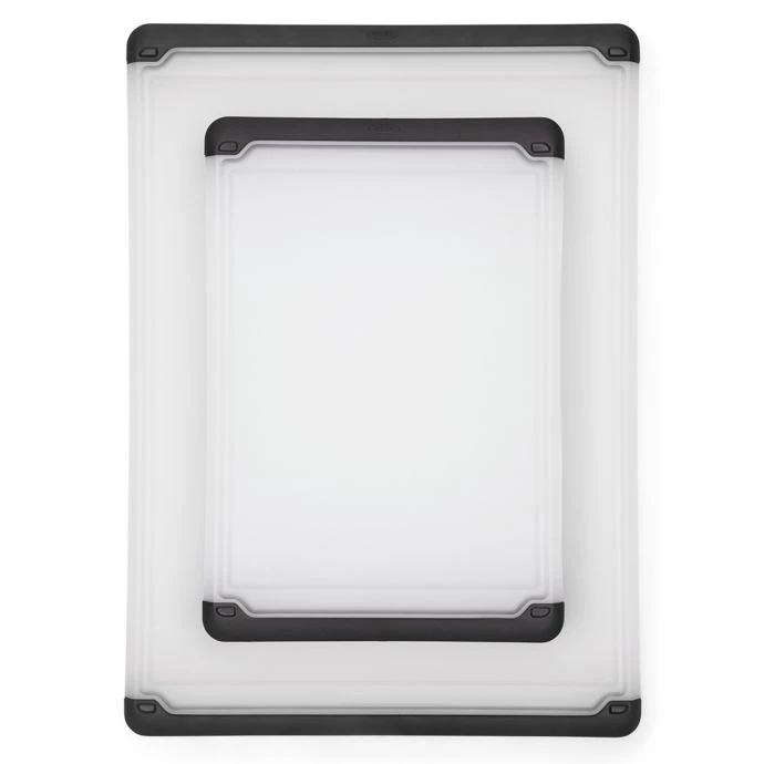 OXO Good Grips 2-Piece Prep And Utility Cutting Board Set Cook With OXO 1 OXO Good Grips 2-Piece Prep And Utility Cutting Board Set Cook With OXO