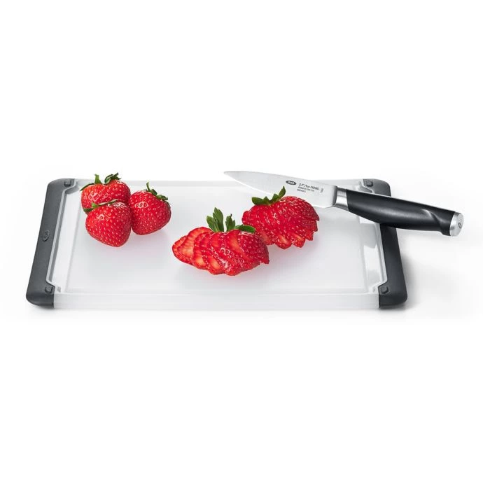 OXO Good Grips 2-Piece Prep And Utility Cutting Board Set Cook With OXO 3 OXO Good Grips 2-Piece Prep And Utility Cutting Board Set Cook With OXO