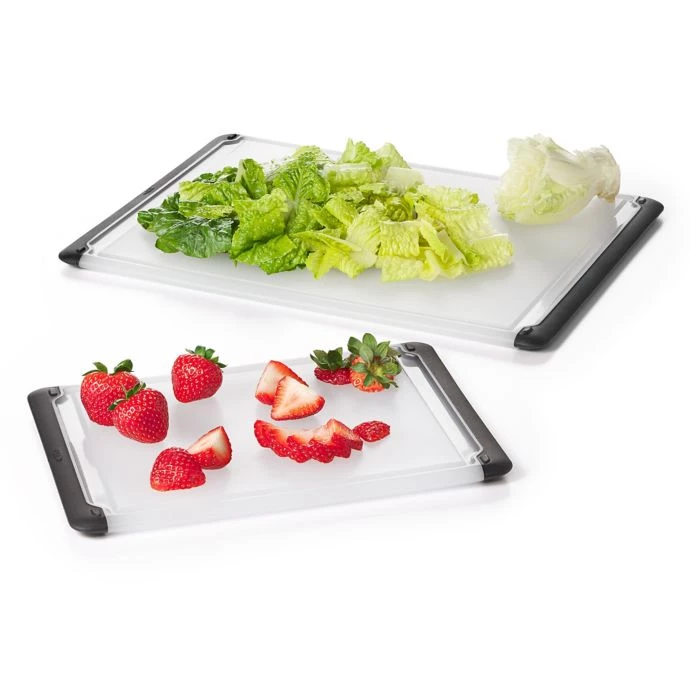 OXO Good Grips 2-Piece Prep And Utility Cutting Board Set Cook With OXO 4 OXO Good Grips 2-Piece Prep And Utility Cutting Board Set Cook With OXO