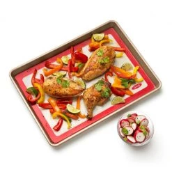 OXO Good Grips Silicone Baking Mat In Red Bake With OXO 9 OXO Good Grips Silicone Baking Mat In Red Bake With OXO