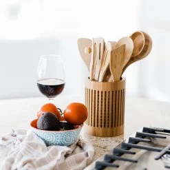 Totally Bamboo Lattice Utensil Holder