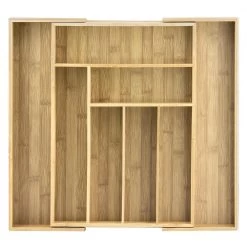 Totally Bamboo Expandable Utensil Drawer Organizer