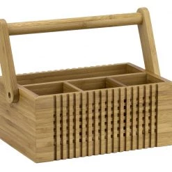 Storage & Organization Totally Bamboo Lattice Flatware Caddy