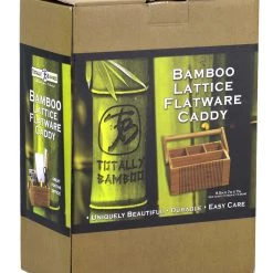 Storage & Organization Totally Bamboo Lattice Flatware Caddy