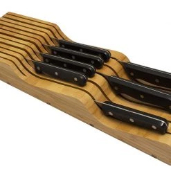 Totally Bamboo In-Drawer Knife Block 6 Totally Bamboo In-Drawer Knife Block