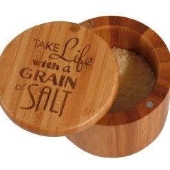 Storage & Organization Totally Bamboo Grain Of Salt Salt Box 5 Storage & Organization Totally Bamboo Grain Of Salt Salt Box