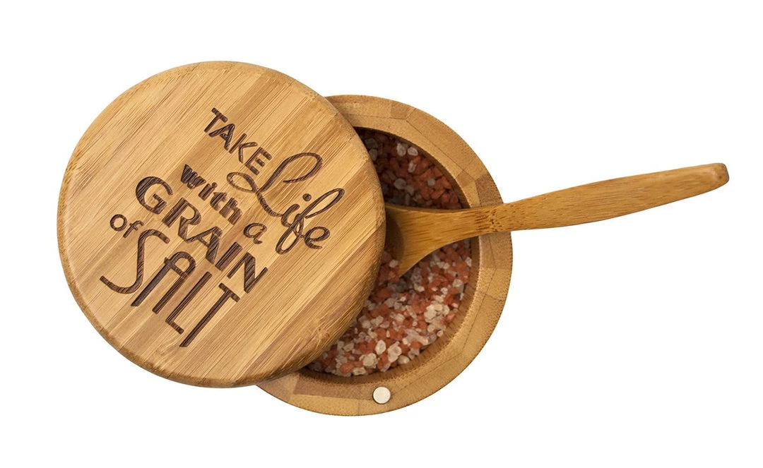 Storage & Organization Totally Bamboo Grain Of Salt Salt Box 2 Storage & Organization Totally Bamboo Grain Of Salt Salt Box