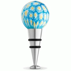 Epic Products Aqua Mille Fleur Bottle Stopper Wine Bottle Stoppers