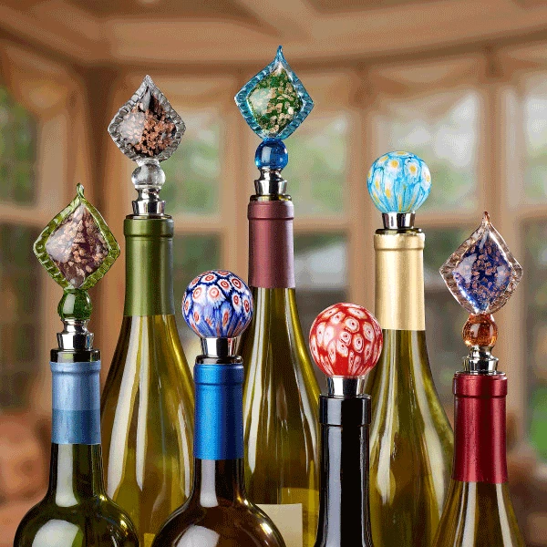 Epic Products Wine Bottle Stoppers Aqua Leaf Bottle Stopper 2 Epic Products Wine Bottle Stoppers Aqua Leaf Bottle Stopper