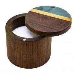 Storage & Organization Totally Bamboo Rock & Branch Series Slate And Acacia Salt & Storage Box