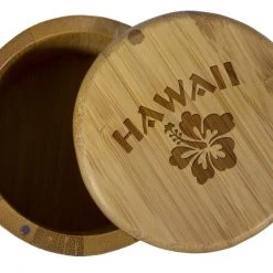Totally Bamboo Round Salt Box - Hawaii Storage & Organization