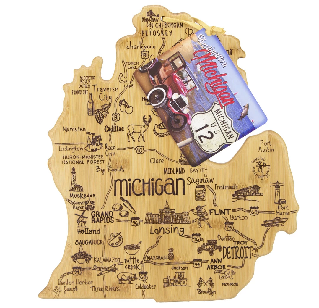 Destination Boards Totally Bamboo Destination Michigan (Mitten) 2 Destination Boards Totally Bamboo Destination Michigan (Mitten)