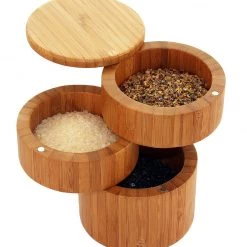 Totally Bamboo 3 Tier Salt Box Storage & Organization