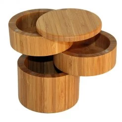 Totally Bamboo 3 Tier Salt Box Storage & Organization